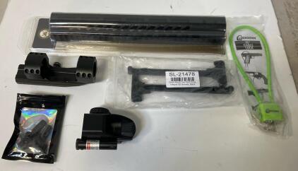 Guntec USA GT-12MLK 12" M-LOK Handguard Lot w/ SL-21478 Sling, Red Dot, Optic Mount, Lock (G)