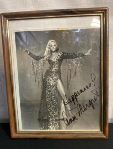 Autographed Ann-Margret 8x10 Framed Black-and-White Photo, "Happiness!" Inscription, Vintage ( Unable to Verify)
