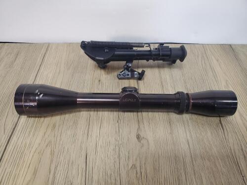 Leupold 3-9x40mm Riflescope Gloss Black with 1-Inch Rings and Rifle Bipod