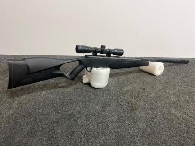Crosman F4 Nitro Piston .177 Cal Break Barrel Air Rifle w/ Scope, Synthetic Stock, Serial 323X08881