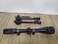 Bushnell Sportview 3-9x40 Rifle Scope with Mounting Rings & Adjustable 6-9" Bipod - 2
