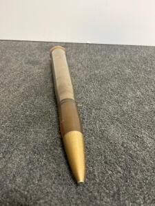 40mm L/70 Dummy Round M651 Inert Training Artillery Shell, GRT85016-001, Brass Case, 13&rdquo;