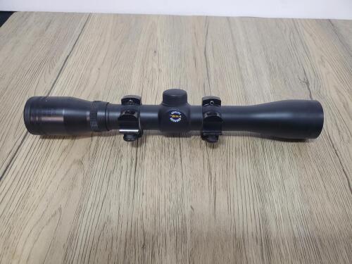 BSA SW 4x32 Rifle Scope, 4x Magnification, 32mm Objective Lens, Mil-Dot Reticle