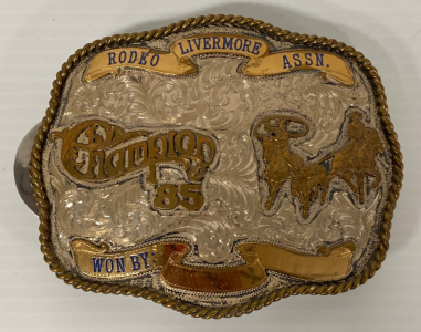 Skyline Sterling Filled Trophy Belt Buckle