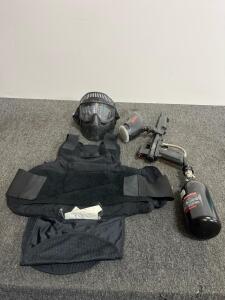 Tippmann 98 Custom PepperBall Launcher Kit with JT USA Mask and Tactical Vest (a)