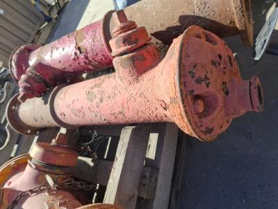Municipal Fire Hydrant Barrels, Dry Barrel, Flanged, Cast Iron, 36" Length, For Restoration or Parts