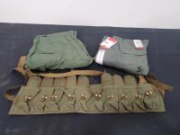 (2) TRU-SPEC T.R.U. Medium Regular Tactical Pants & 10-Pocket Canvas Ammo Chest Rig Bundle (FL-E)