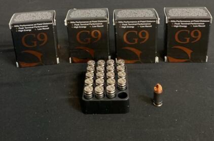 G9 Defense 9mm EHP Ammunition, 80gr & 126gr Solid Copper Rounds, 80 Rounds Total