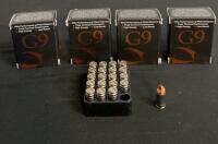 G9 Defense 9mm EHP Ammunition, 80gr & 126gr Solid Copper Rounds, 80 Rounds Total