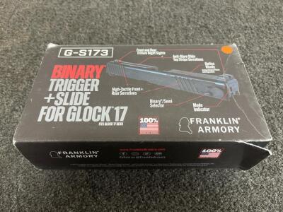 Franklin Armory G-S173 Binary Trigger & Slide Kit for Glock 17 Gen3, Night Sights, Optic Ready