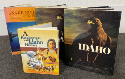 (4) Hard Cover Idaho Books