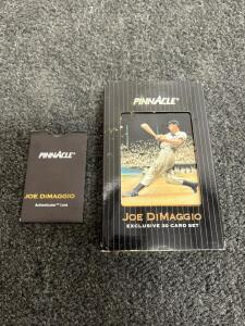 1993 Pinnacle Joe DiMaggio Exclusive 30-Card Set in Collector's Tin with Authenticator Lens