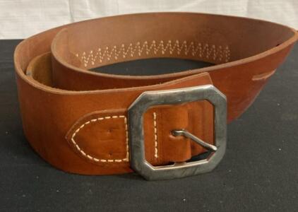 Hunter 152 MED Leather Cartridge Belt, Brown, Fits .38/.357 Ammo, 25 Loops, Medium, USA-Made