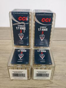 CCI V-MAX 17 HMR 17gr Polymer Tip Ammo, 2550 FPS, 200 Rounds, Model 0049, Made in USA
