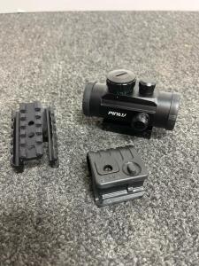 Pinty 1x20mm Red/Green Dot Reflex Sight w/ Picatinny Mounts, 5 Brightness Levels, 1" Tube (c)