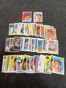 Vintage and Modern Baseball Card Lot &ndash; Topps, Fleer, 50+ Cards, Hall of Famers, Stars