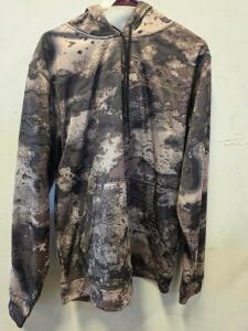 Cabela&rsquo;s Camouflage Pullover Hoodie, Medium, Fleece Lined, Drawstring Hood, Kangaroo Pocket