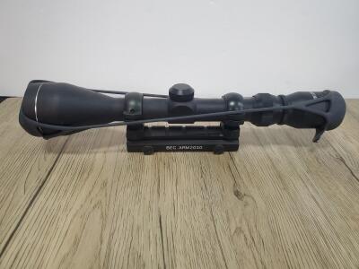 Tasco 3-9x40 Rifle Scope with BEC ARM2030 Mount, Matte Black, Rubber Covers