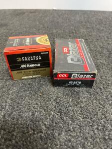 Federal Premium .410 Buckshot Personal Defense 15 Rounds & CCI Blazer .45 ACP 27 Rounds