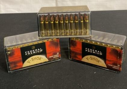 Federal Premium V-Shok .17 HMR, 17gr Hornady V-MAX Polymer Tip, 50rd, 2,530 fps, Lot EL8R10
