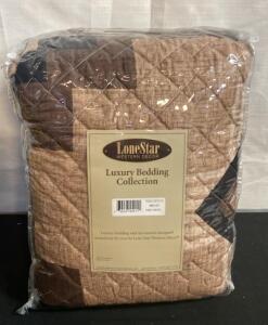 Lone Star Western Decor Pueblo Deco King Quilt Set, 3 Piece, 105"x95", Geometric Western Design ( h )