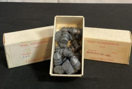 D & S Manufacturing Tenn. Thunderballs Minie Balls, .545" & .58" Calibers, 25 per Box