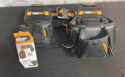 New ToughBuilt TB-CT-111-CP 3-Piece Handyman Tool Belt Set with 27 Pockets and ClipTech&trade; Pouches ( G )