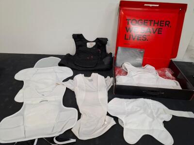 Safariland XLARGE LONG Soft Body Armor System, NIJ-0101.03, Multiple Carriers, White/Black. ( shelf A)