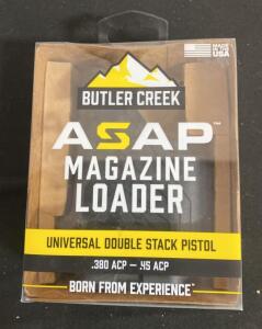 Butler Creek ASAP Magazine Loader, Universal Double Stack Pistol, .380 ACP&ndash;.45 ACP, USA Made