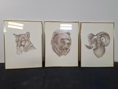 Gene Galasso Limited Edition Signed Framed Wildlife Lithographs (NRA Series) ( shelf I)