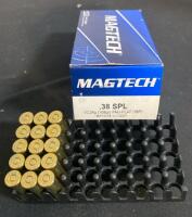 150+ Rounds .38 Special Ammo, Remington Targetmaster, Magtech FMJ, Mixed Reloads, Assorted Weights - 2