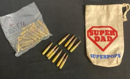 Lake City M855 5.56x45mm NATO 62gr Green Tip FMJ, Approx. 40 Rounds, 2012/13, Brass Case