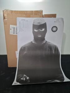 Action Target USPSA IPSC & Antagonist Paper Shooting Targets, Bulk Boxed, 23"x35", Mixed Styles( shelf I)