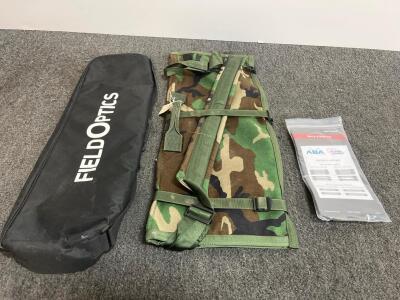 Field Optics M249 Hot Barrel Bag with ABA/Second Chance Strap Kit, Woodland Camo, 29.5" x 12" (e)