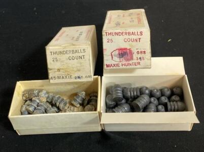 D & S Manufacturing .45 and .50 Caliber Maxie & Maxie Hunter Lead Bullets, Various Weights and Counts