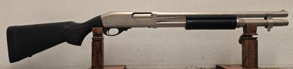 Remington 870 Marine Magnum 12 GA Pump, 18.5" Barrel, Nickel Finish, Synthetic Stock, SN#CC78543B