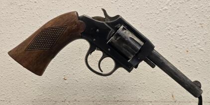 Iver Johnson Target Sealed 8 Revolver, .22 LR, 6" Barrel, 8 Shot, Serial M70244, Wood Grips