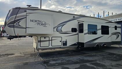 2018 Jayco North Point 375BHFS Fifth Wheel - BUNKHOUSE: 2 AIR CONDITIONERS + 1 1/2 BATH + W/D HOOK UP