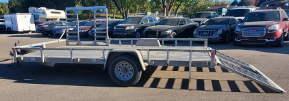 2019 C&B 15'4" x 6'4" Utility Trailer, 2,990 lb GVWR, Single Axle, Ramp Gate, VIN 4JUBF1516KN054481