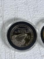 Sea Life Park Hawaii $1 & $5 Trade Tokens, Makapuu Point Oahu, With Protective Capsules - 4