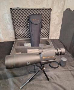 (1) Leupold Green Ring Sequoia 15-45 X 60mm Spotting Scope Kit W/ Hard Travel Case, Soft Foam Case & Mini Tripod