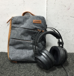 Electronics Carrying Bag, and Headphones
