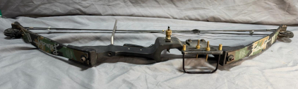 PSE Bandit Compound Bow, 55-60 lbs Draw Weight, 22-30 in Draw Length, Camo Finish