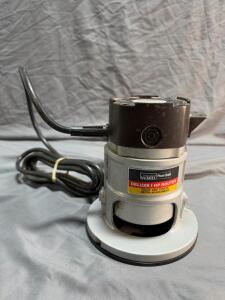 Montgomery Ward Powr Kraft Deluxe 1 HP Fixed Base Router XBA 90004B, 23,000 RPM, 120V **Tested**