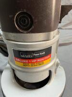 Montgomery Ward Powr Kraft Deluxe 1 HP Fixed Base Router XBA 90004B, 23,000 RPM, 120V **Tested** - 2