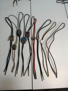 Vintage Timex Women's Oval Analog Watch, Stainless Case, Expansion Band, Assembled in Philippines & 9 Bolo Ties