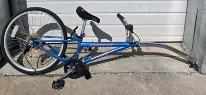 AllyCat Speedy 20" Tag-Along Bike, 6-Speed, Blue, Steel Frame