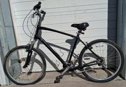 George's Cycles Hybrid Bike, 21-Speed, Front Suspension, Black