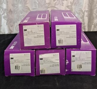 (5) 5-Count Boxes Of 3M 761D Regalite Resin Bond Cloth Sanding Belts, 4" x 21-3/4", 120-Grit