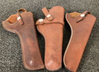 (3) Leather Pistol Holsters